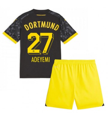 Lacne Dětský Futbalové dres Borussia Dortmund Karim Adeyemi #27 2023-24 Krátky Rukáv - Preč (+ trenírky)